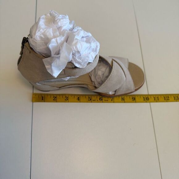 Sorel Oatmeal Joanie II Leather Wedge Sandals Sz 9.5 - Picture 11 of 14